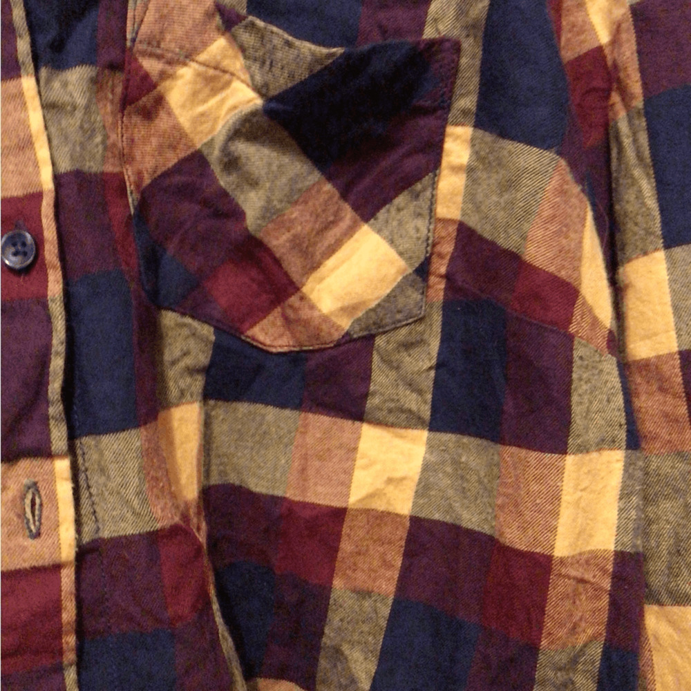 NEW! Custom Upcycled Boho Flannel Shirt - Picture 7 of 8